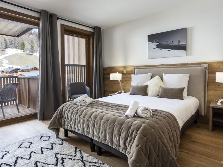 Chalet-apartment Le Diamant des neiges Mountain view