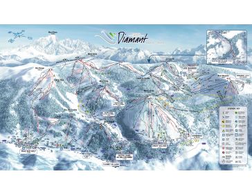 Piste map Espace Diamant