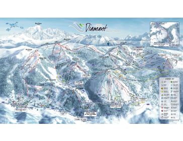 Piste map Espace Diamant