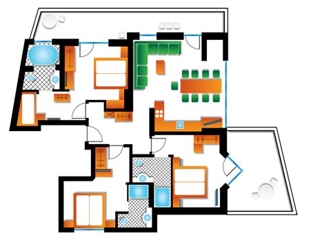 Chalet-apartment Ischgl Suite zondag t/m zondag Panorama