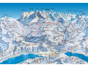 Piste map Jungfrau Region