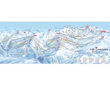 Piste map Les Trois Vallées