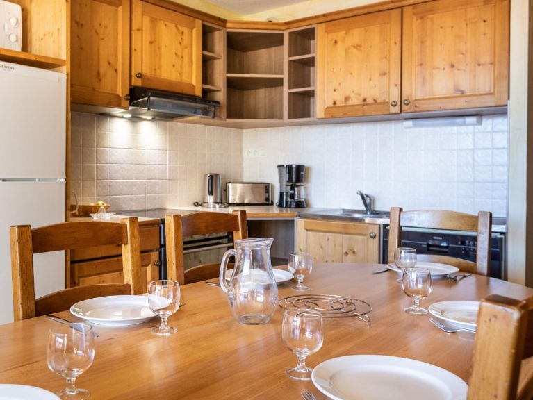 Chalet-apartment Les Balcons de La Rosière with cabin