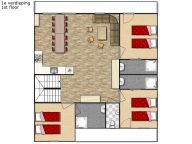 Chalet-apartment Emma combination 2 x 12 persons-36