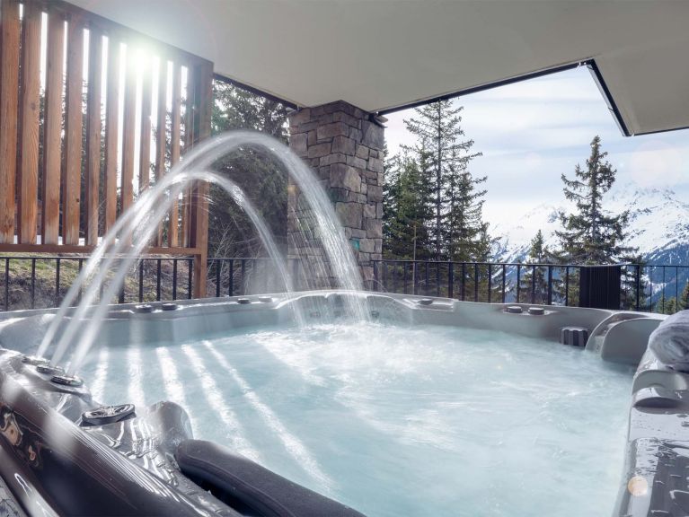 Apartment L'Orée du Bois with outdoor hot tub