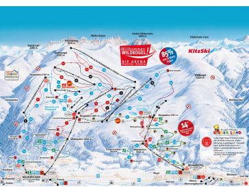 Piste map Wildkogel Ski Arena