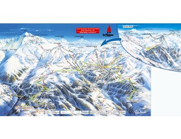 Piste map Paradiski - La Plagne