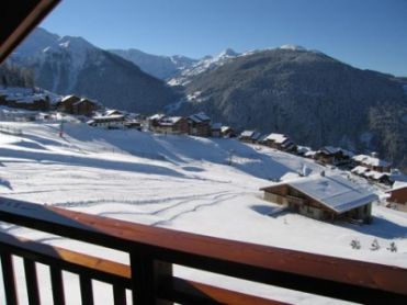 Chalet piste view