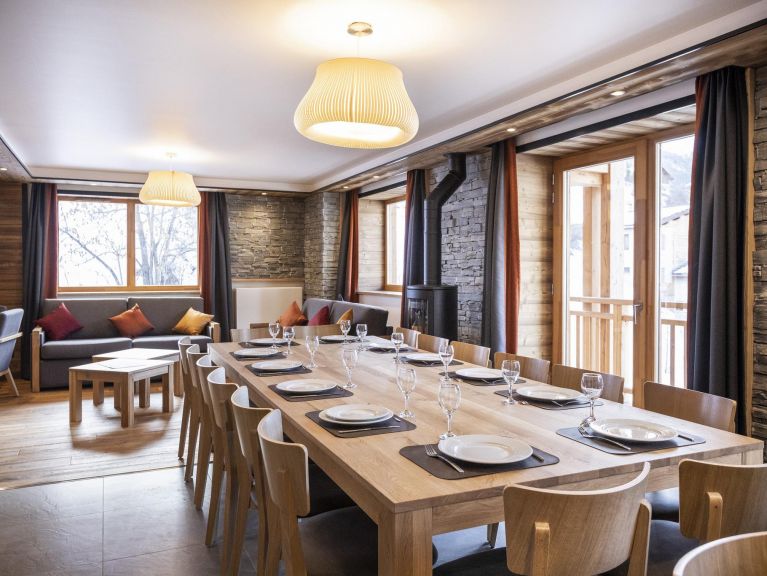 Chalet-apartment Les Balcons Platinium Val Cenis with private sauna