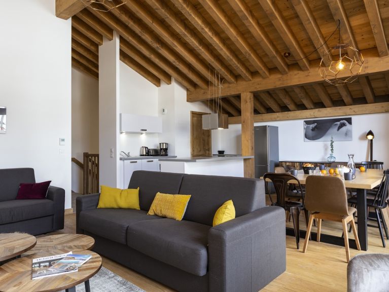 Chalet-apartment Le Diamant des neiges Mountain view