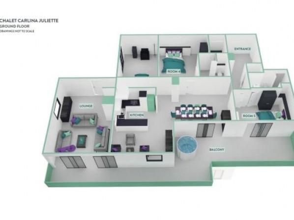 Chalet Carlina Juliette - with infrared sauna and hot tub - Sunday to Sunday