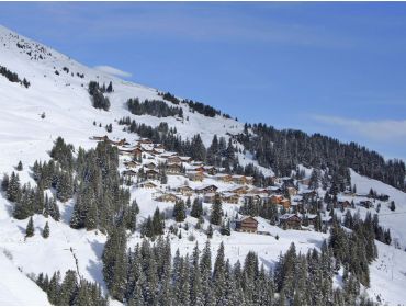 Ski village Small winter-sport village, surrounded by ski lifts-3