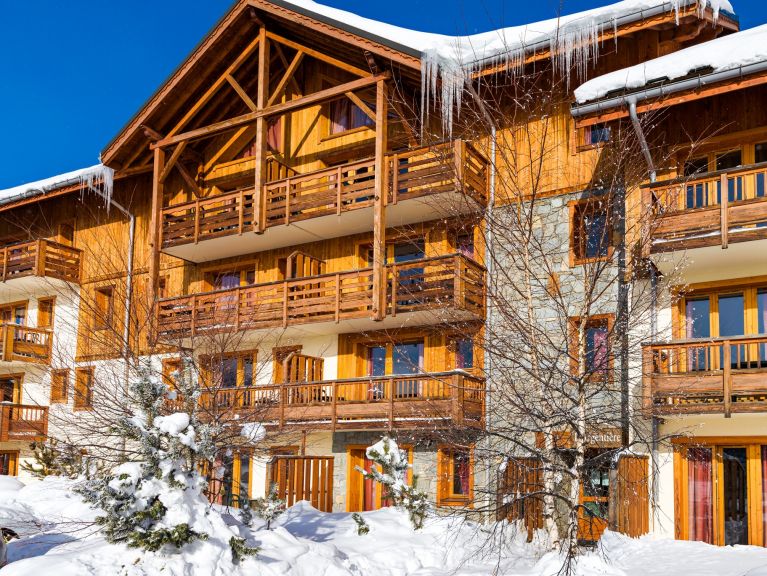 Chalet-apartment L'Ecrin des Sybelles with cabin