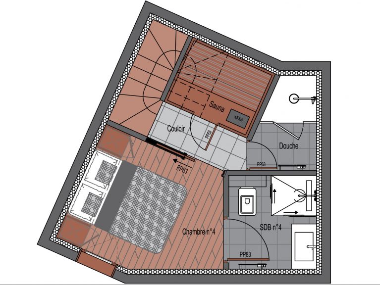 Chalet-apartment Trolles Prestige apartment 1 with sauna
