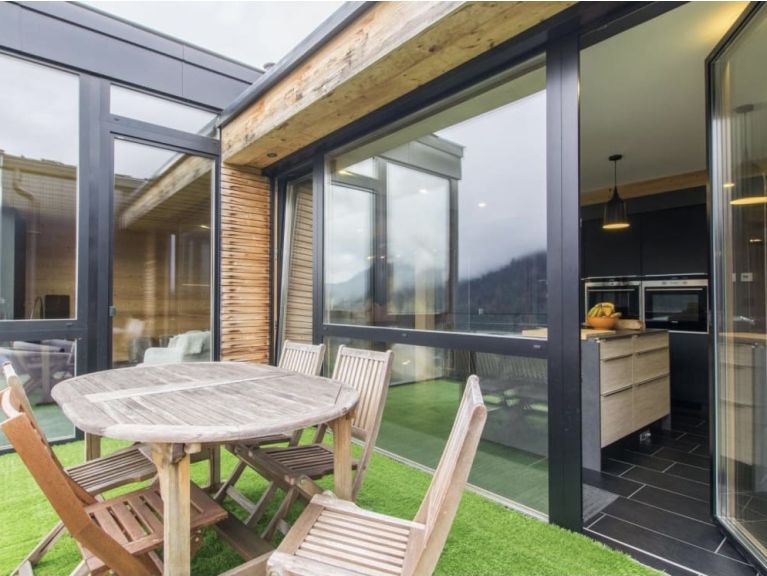Chalet du Saix with private swimming pool