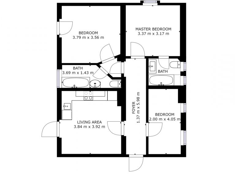 Chalet Edelweiss am See Combination, 5 apts. including communal kitchen/dining area
