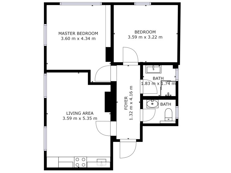 Chalet Edelweiss am See Combination, 6 apts. including communal kitchen/dining area