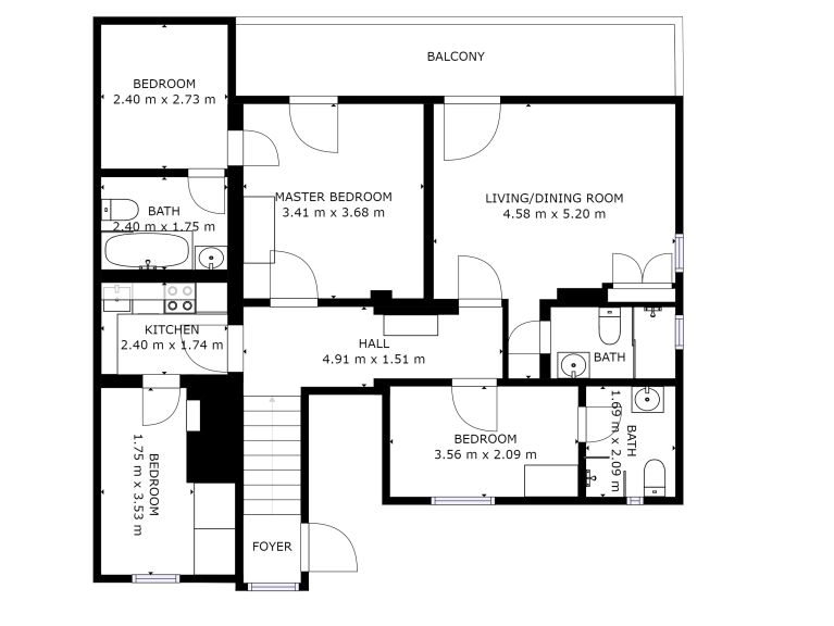 Chalet Edelweiss am See Combination, 6 apts. including communal kitchen/dining area