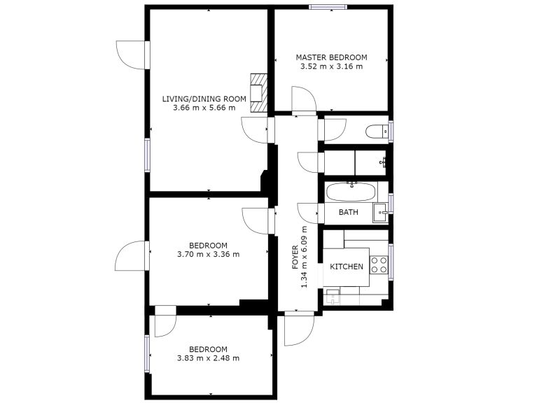 Chalet Edelweiss am See Whole building, incl. collective kitchen and dining room