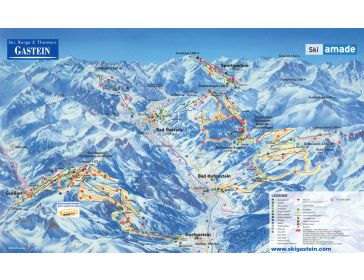 Piste map Ski Amadé - Gasteinertal
