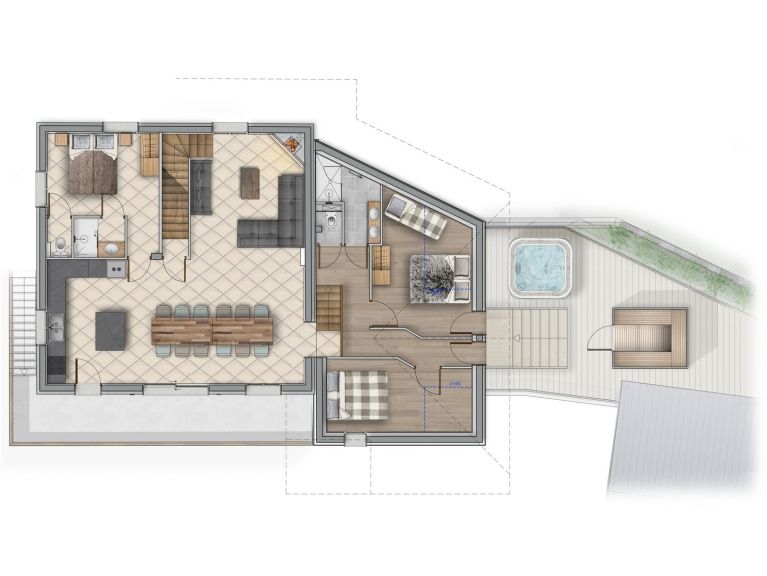 Chalet Lacuzon with private sauna and whirlpool