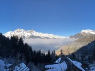Chalet Le Clos du Pré with a family room-24