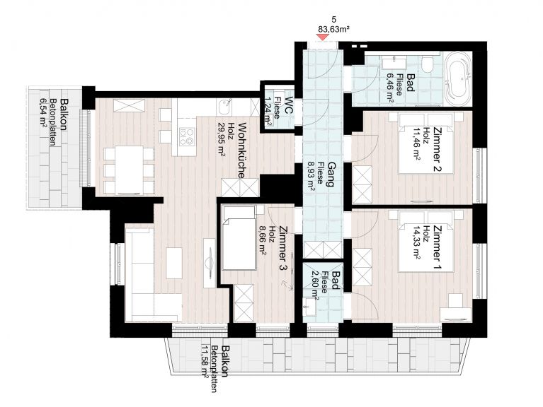 Apartment Kristall Plaza Niederau