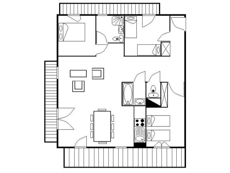 Apartment Résidence Les Cristaux Apartment 25