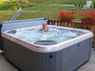 Chalet Charmille with sauna and outside-whirlpool-12