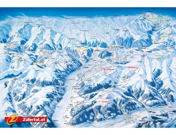 Piste map Zillertal