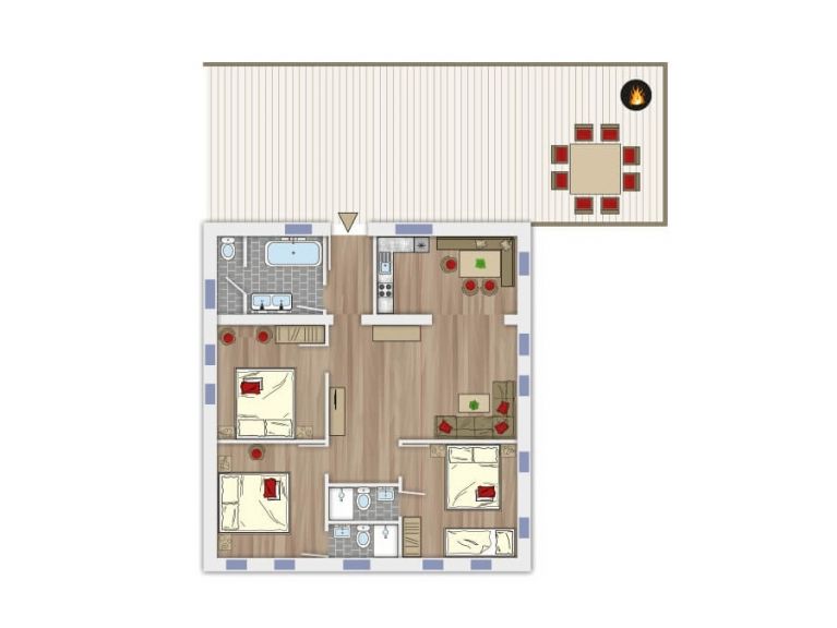 Chalet-apartment Landhof Type 4*