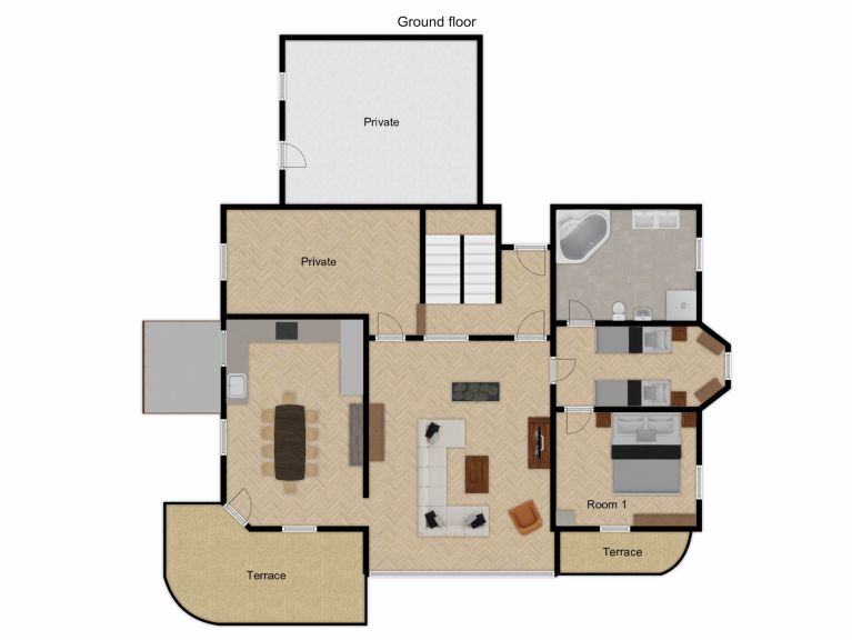 Chalet Anna Maria catering included