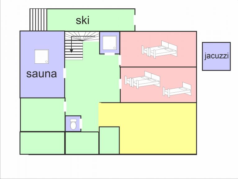 Chalet de la Chapelle with outside-whirlpool and sauna