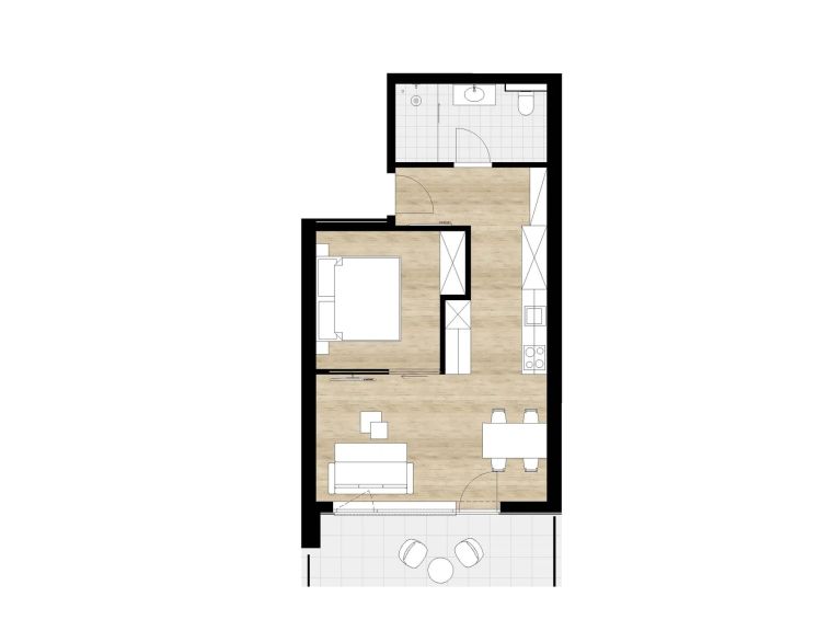 Apartment Buggl's Type 2 - 40 m²