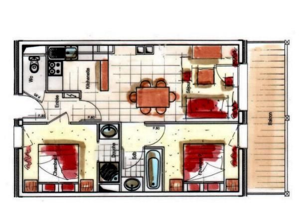 Chalet-apartment Chalet des Neiges - Plein Sud
