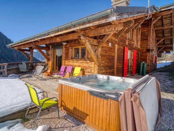 Chalet Les 2 Vallees with outdoor whirlpool and sauna