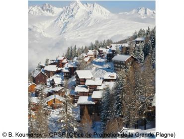 Ski village Centrally located, in green surroundings, at the ski area La Plagne-2