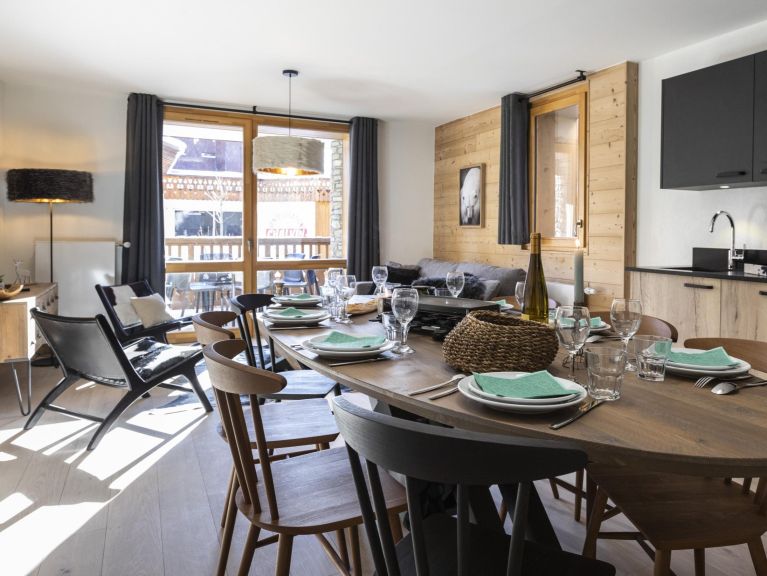 Apartment Neige et Soleil with cabin