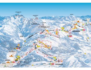 Piste map Dachstein-West