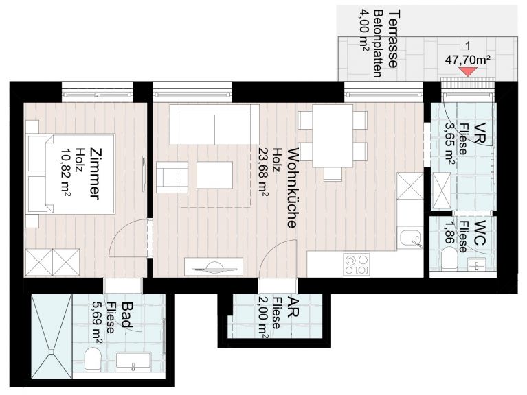 Apartment Kristall Plaza Niederau Type A