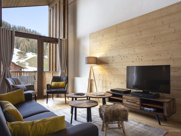 Chalet-apartment Le Diamant des neiges Mountain view