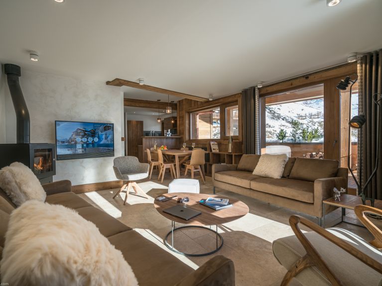 Chalet-apartment Cocoon with wood stove