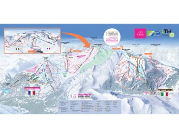 Piste map La Rosière (Espace San Bernardo)