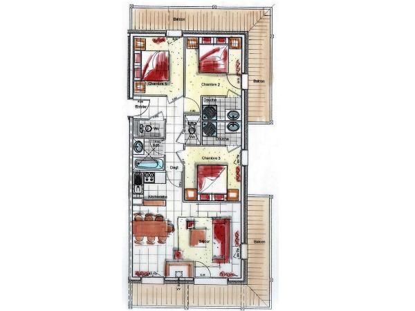 Chalet-apartment des Neiges Hermine