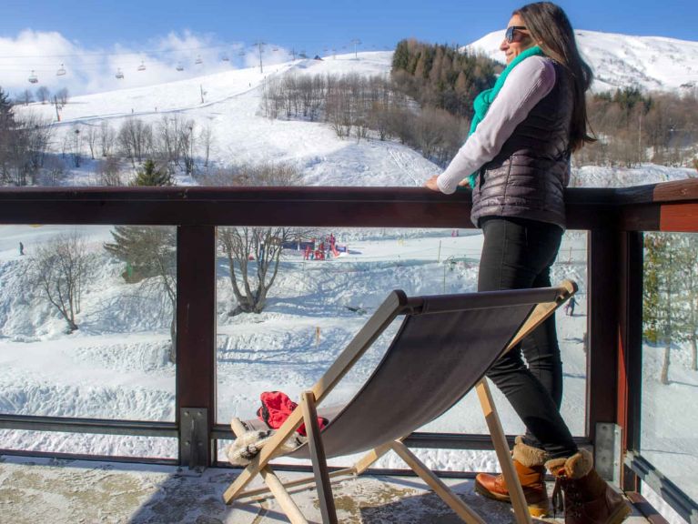 Apartment Les Terrasses du Corbier with cabin