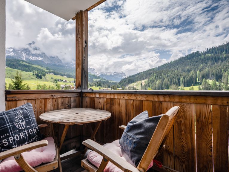 Chalet-apartment Ciasa Agreiter balcony