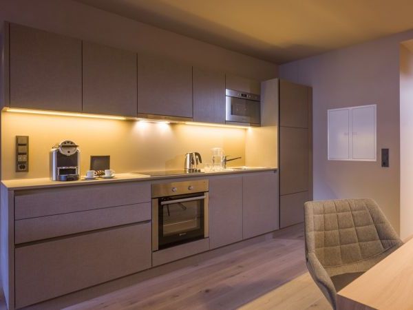 Apartment Postresidenz Grünberg with private infrared cabin