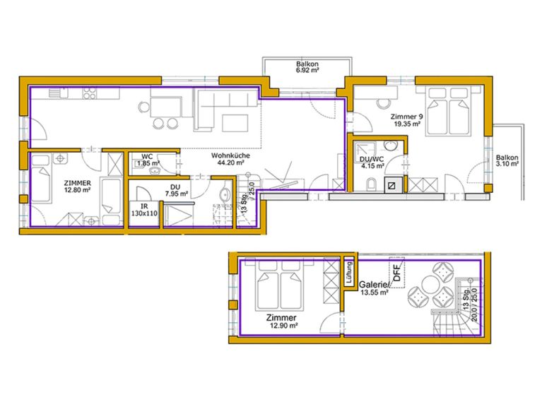 Chalet-apartment Berghof with (private) infrared cabin