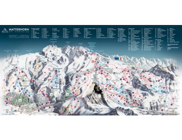 Piste map Matterhorn Ski Paradise