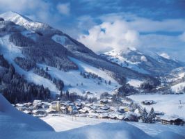 Authentic ski village